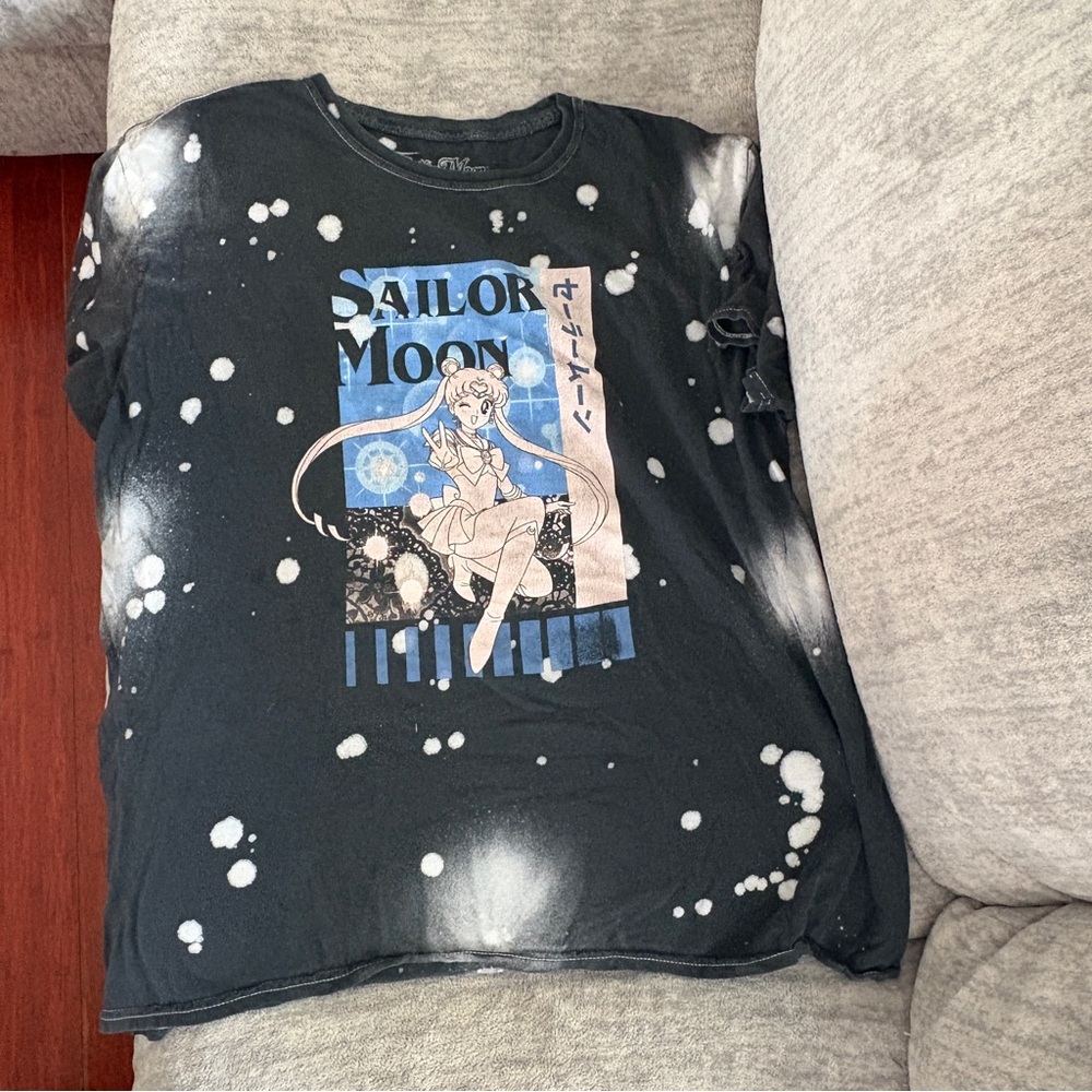 Sailor Moon Black Short Sleeve Tee